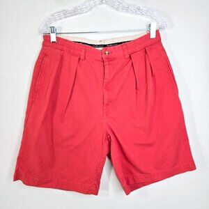 Polo Ralph Lauren Chino Shorts Mens Red Washed Classic Fit 9" Inseam